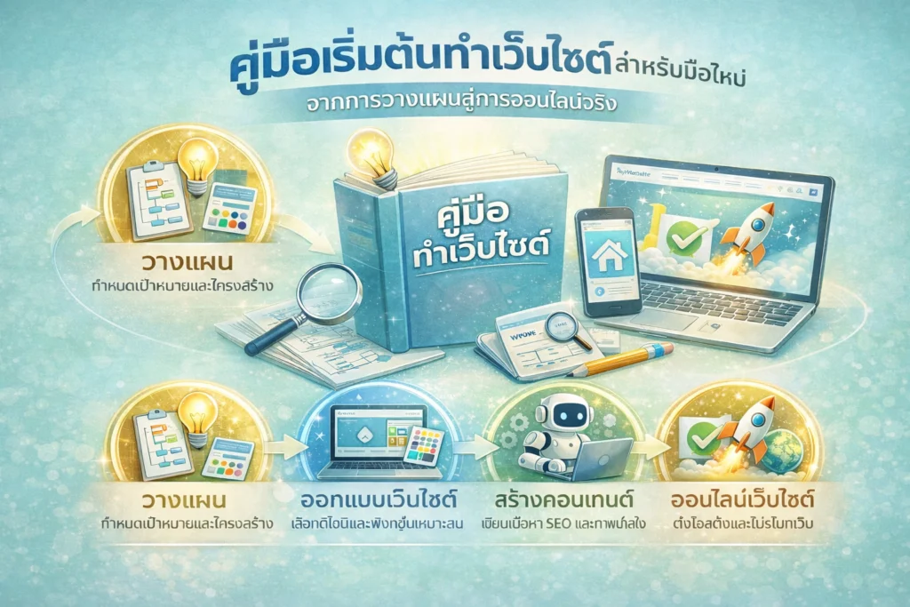 คู่มือเริ่มต้นทำเว็บไซต์สำหรับมือใหม่