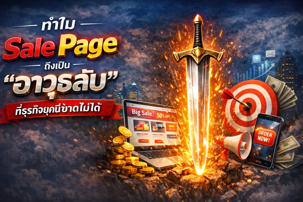 ทำไม Sale Page ถึงเป็น “อาวุธลับ”ที่ธุรกิจยุคนี้ขาดไม่ได้?
