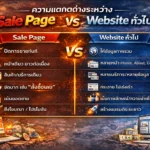ความแตกต่างระหว่าง Sale Page และ Website ทั่วไป